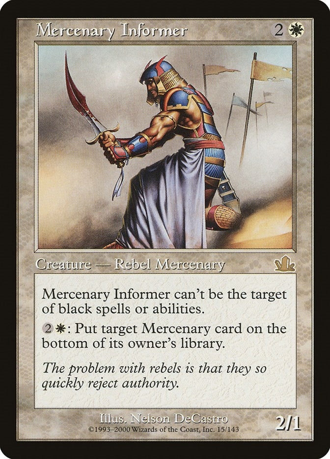 Mercenary Informer [PCY] - MTG Single
