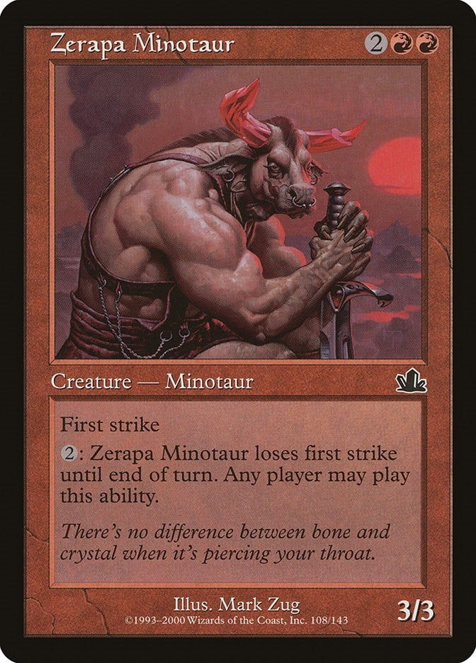 Zerapa Minotaur [PCY] - MTG Single