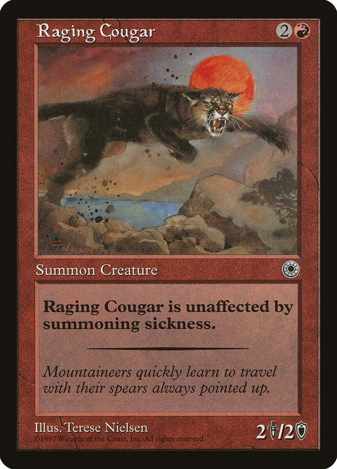 Raging Cougar [POR] - MTG Single