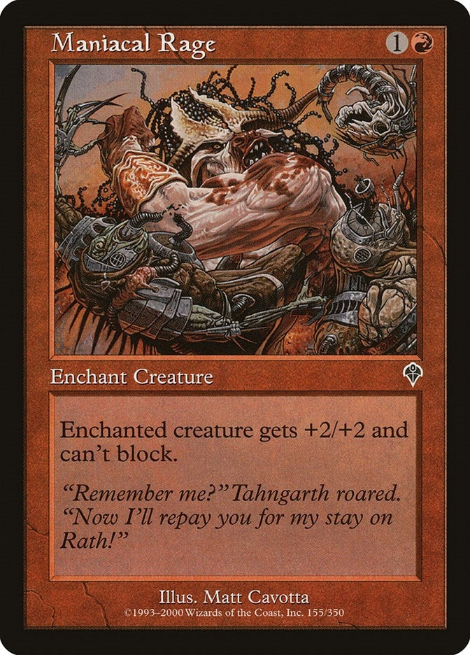 Maniacal Rage (155) [INV] - MTG Single