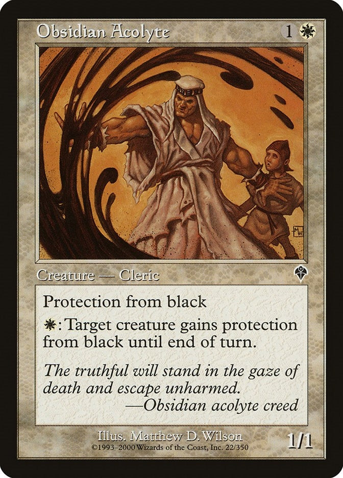 Obsidian Acolyte (22) [INV] - MTG Single