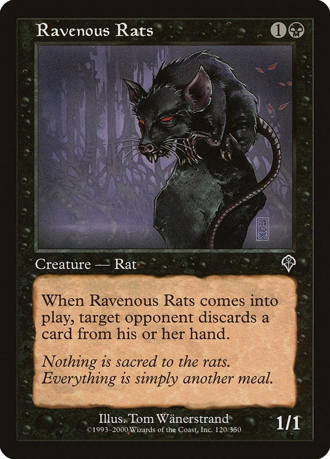 Ravenous Rats (120) [INV] - MTG Single