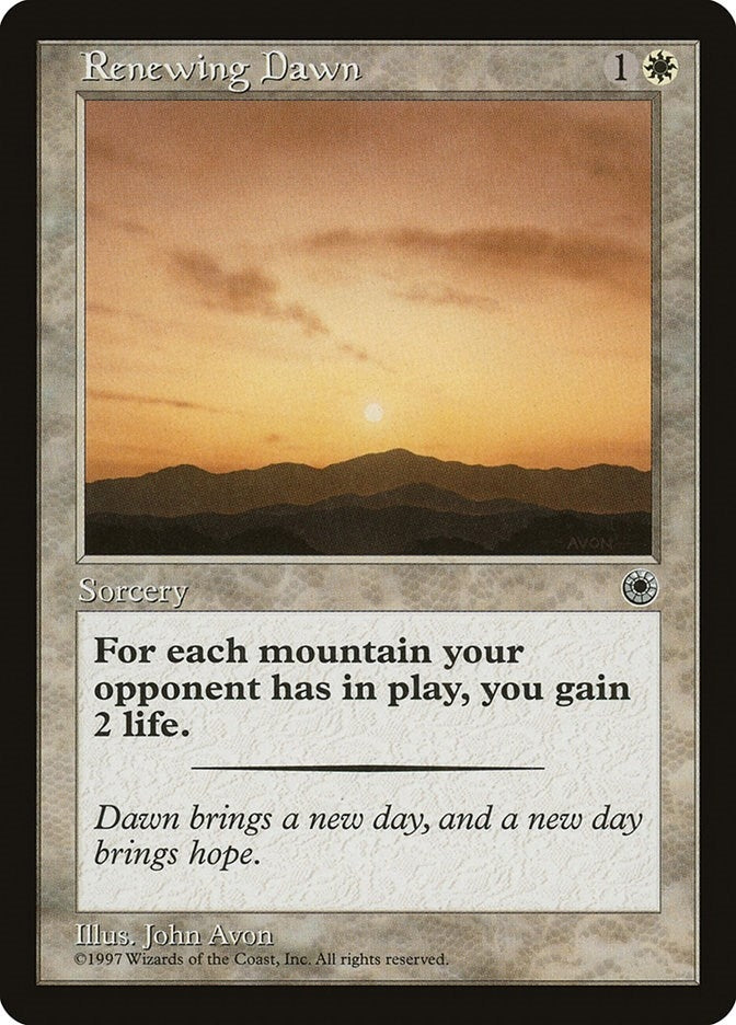 Renewing Dawn [POR] - MTG Single
