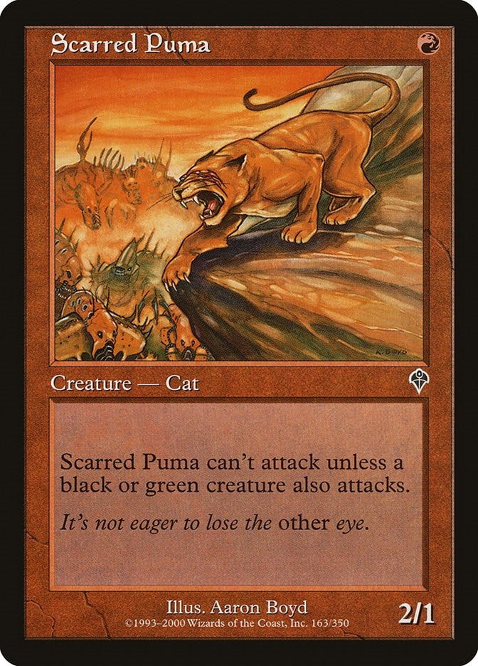 Scarred Puma (163) [INV] - MTG Single