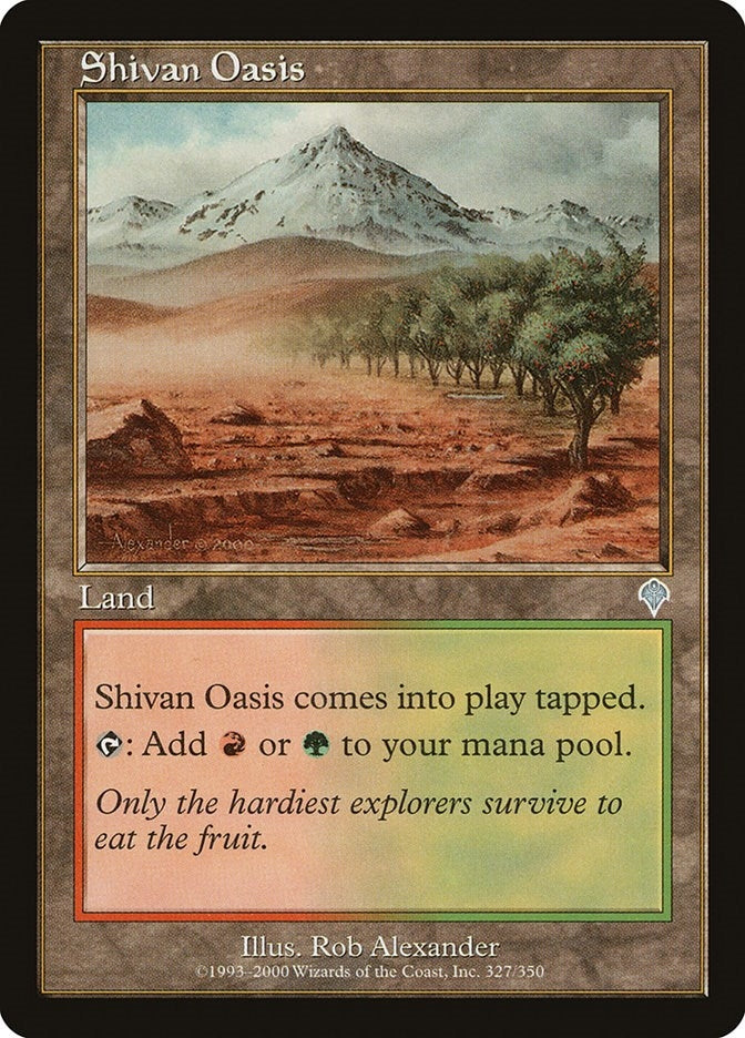 Shivan Oasis (327) [INV] - MTG Single