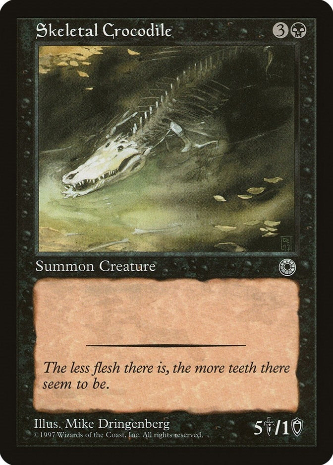 Skeletal Crocodile [POR] - MTG Single