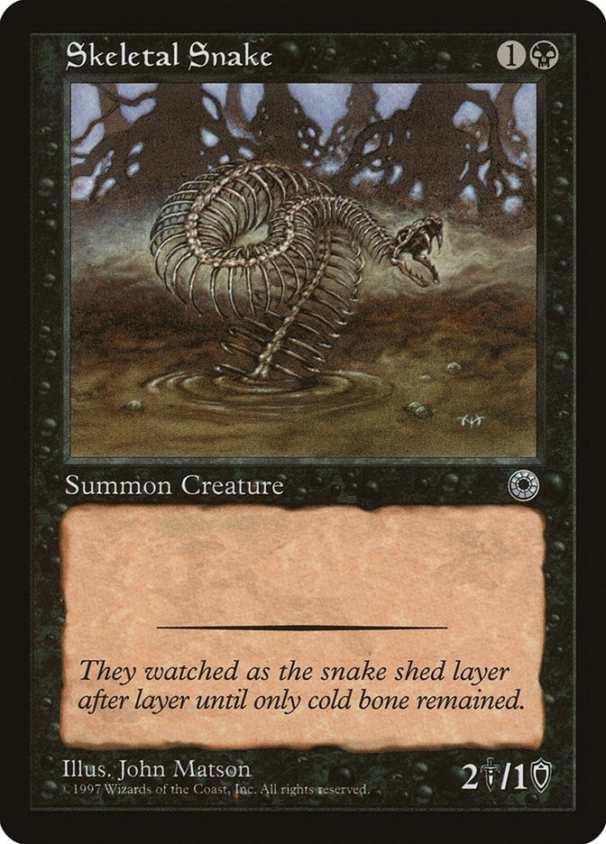 Skeletal Snake [POR] - MTG Single