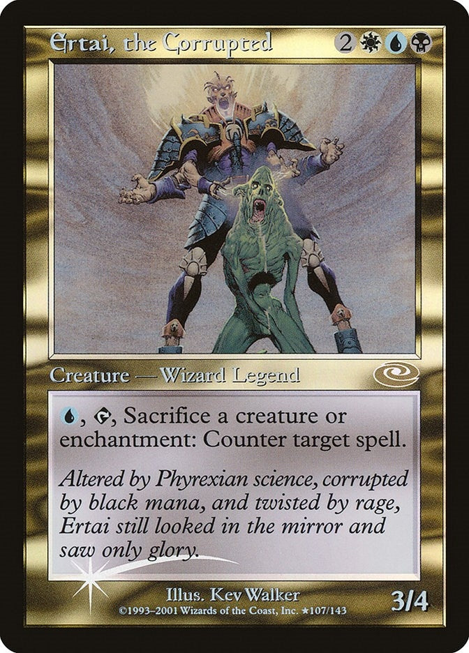 Ertai the Corrupted (Alt. Art Foil) (107) [PLS] - MTG Single