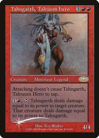 Tahngarth Talruum Hero (Alt. Art Foil) (74) [PLS] - MTG Single