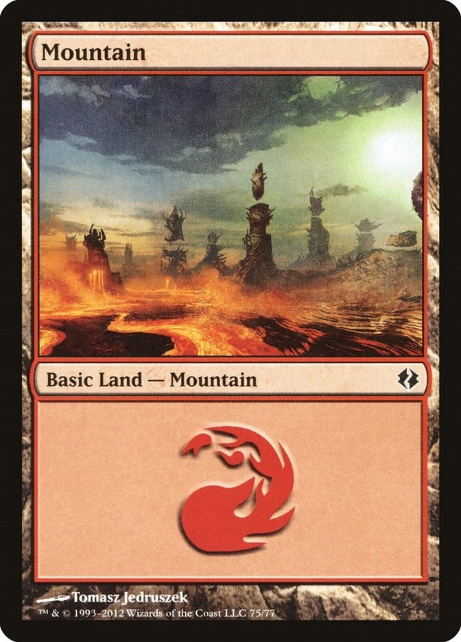 Mountain (75) (75) [DDI] - MTG Single