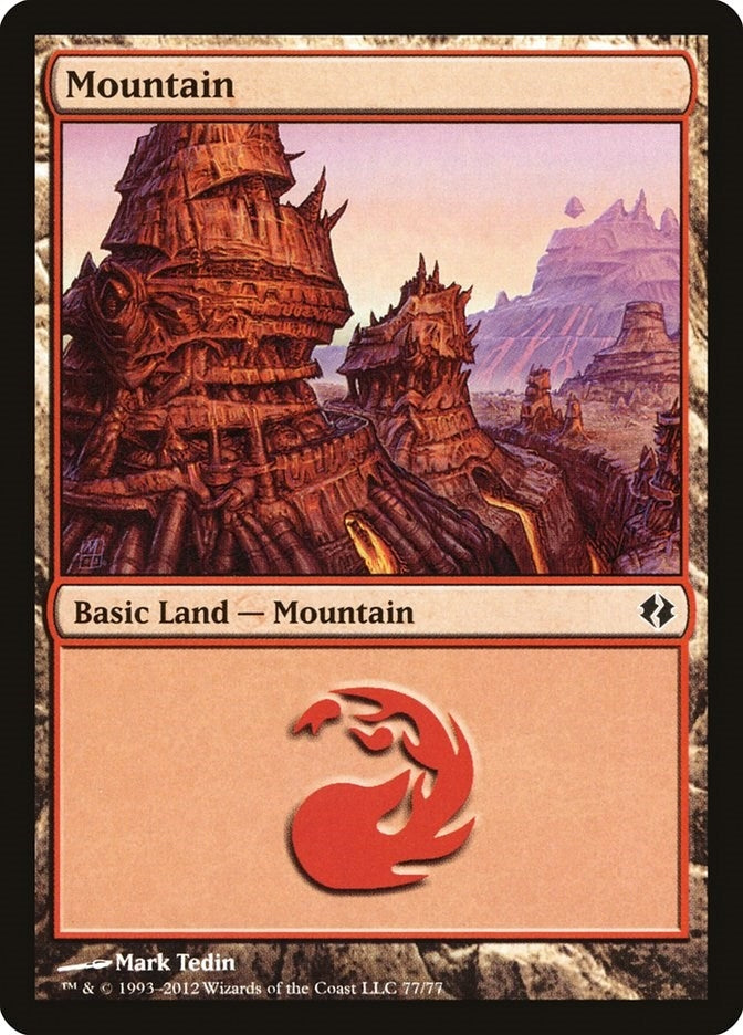 Mountain (77) (77) [DDI] - MTG Single
