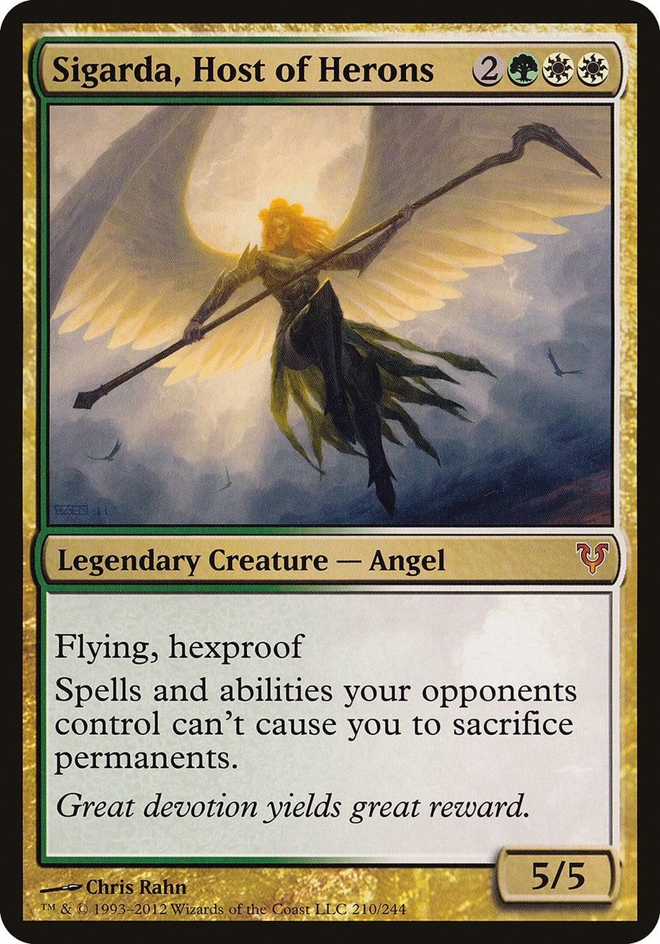 Sigarda Host of Herons (Avacyn Restored) (210) [OVER] - MTG Single