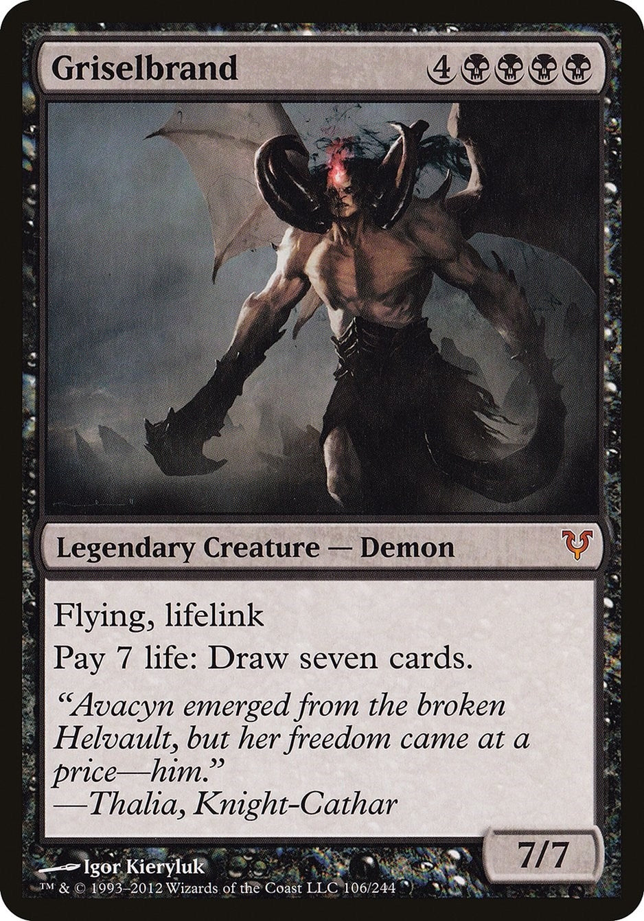 Griselbrand (Avacyn Restored) (106) [OVER] - MTG Single