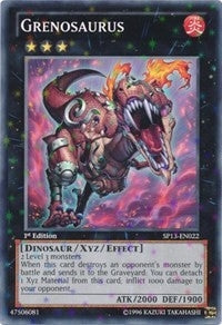 Grenosaurus (Starfoil) (13022) - YuGiOh Single