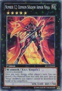 Number 12: Crimson Shadow Armor Ninja (Starfoil) (13030) - YuGiOh Single