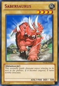 Sabersaurus (Red) (16001) - YuGiOh Single