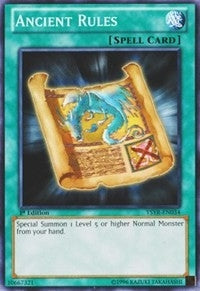Ancient Rules (34) (YSYR) - YuGiOh Single