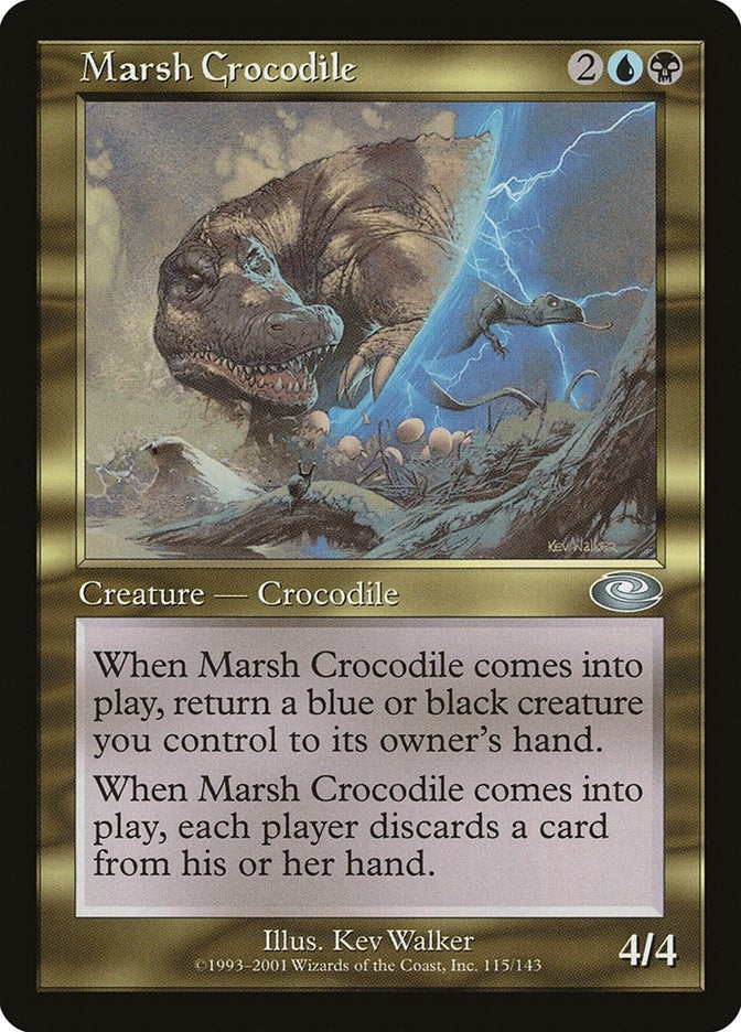 Marsh Crocodile (115) [PLS] - MTG Single