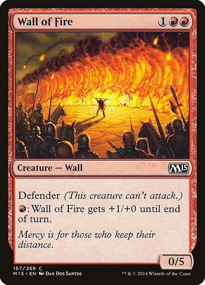 Wall of Fire (167) [M15] - MTG Single