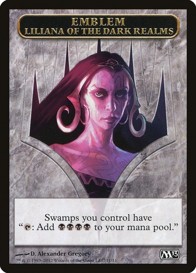 Emblem - Liliana of the Dark Realms (0) [M13] - MTG Single