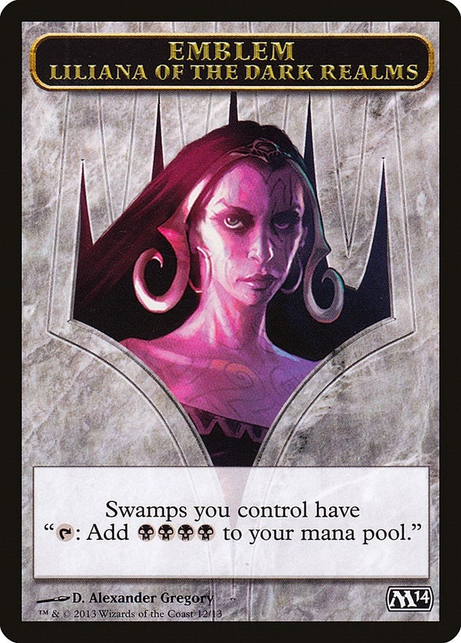 Emblem - Liliana of the Dark Realms (0) [M14] - MTG Single
