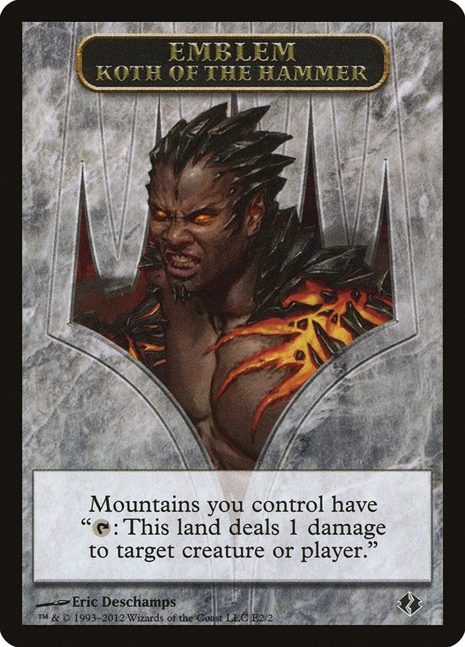 Emblem - Koth of the Hammer (0) [DDI] - MTG Single