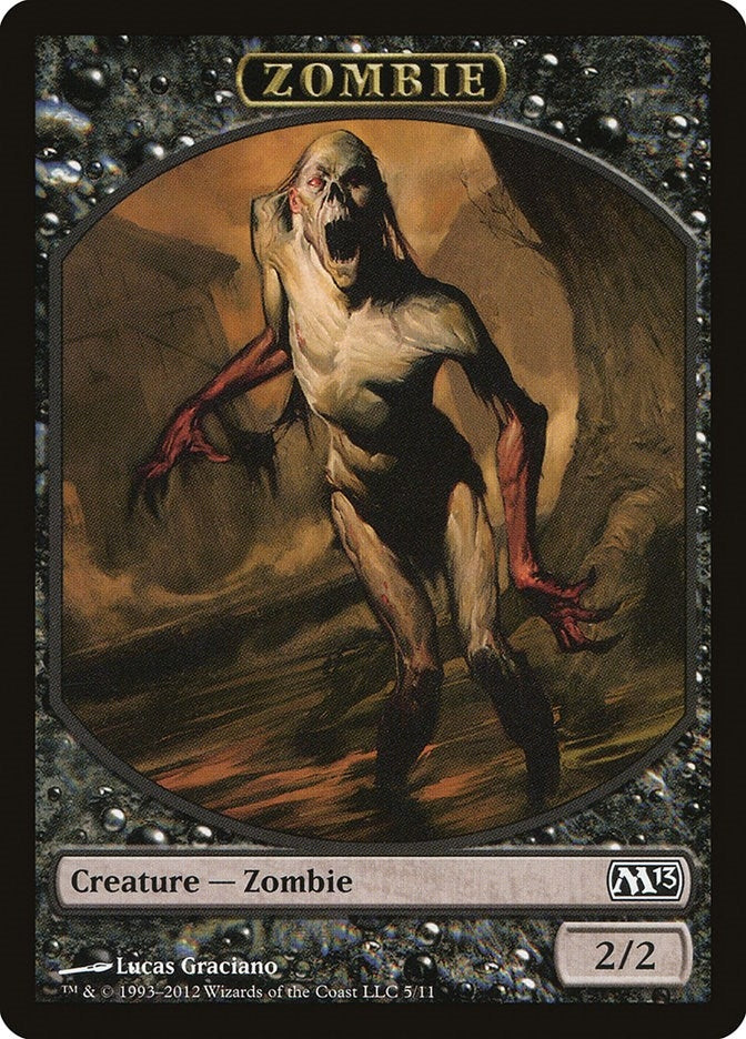 Zombie Token (0) [M13] - MTG Single