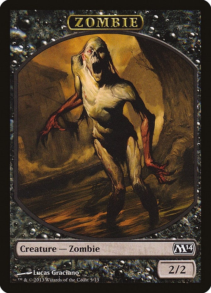 Zombie Token (0) [M14] - MTG Single