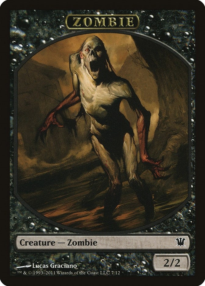 Zombie Token (7) (0) [ISD] - MTG Single