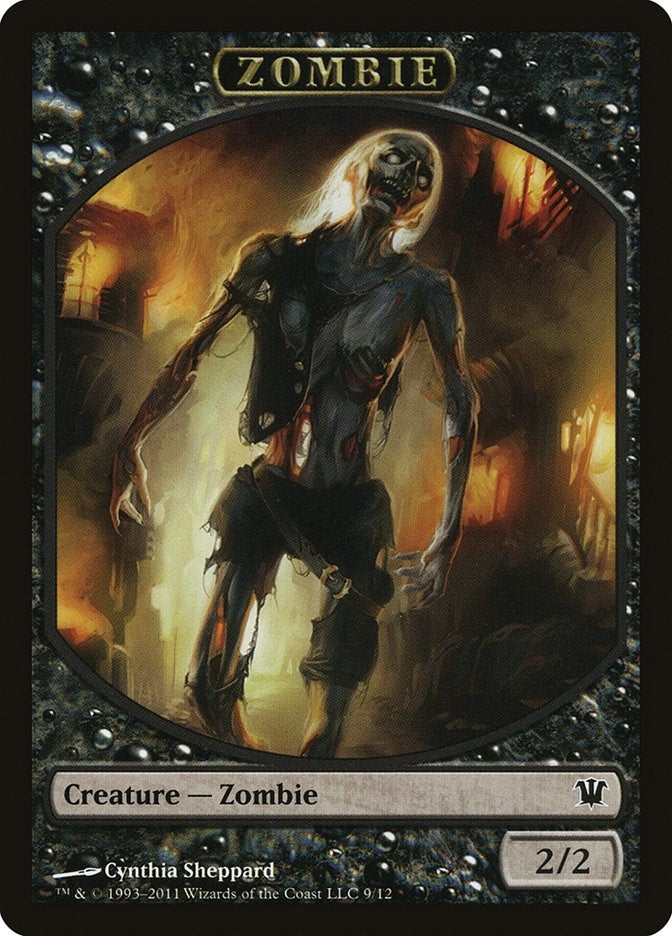 Zombie Token (9) (0) [ISD] - MTG Single