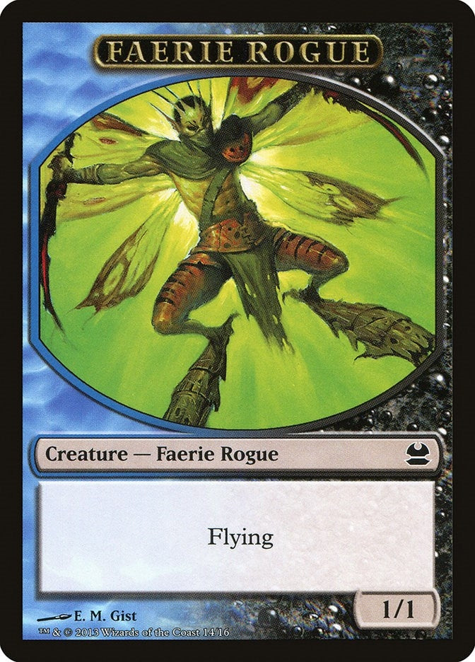 Faerie Rogue Token (Blue/Black) (0) [MMA] - MTG Single