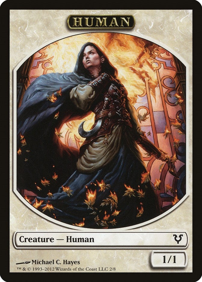 Human Token (2) (0) [AVR] - MTG Single