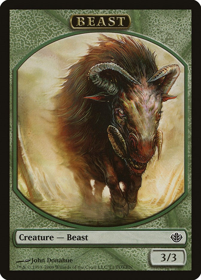 Beast Token (3/3) (0) [DDD] - MTG Single