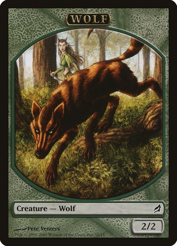 Wolf Token (0) [LRW] - MTG Single
