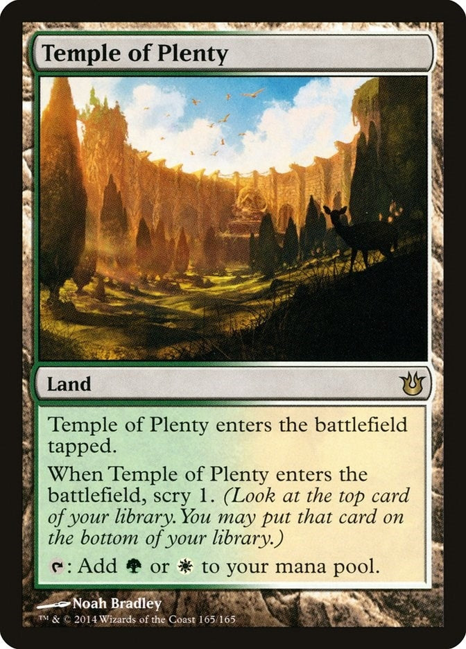 Temple of Plenty (165) [BNG] - MTG Single