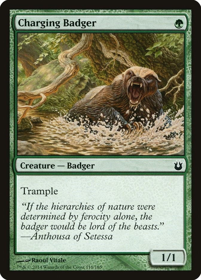 Charging Badger (118) [BNG] - MTG Single