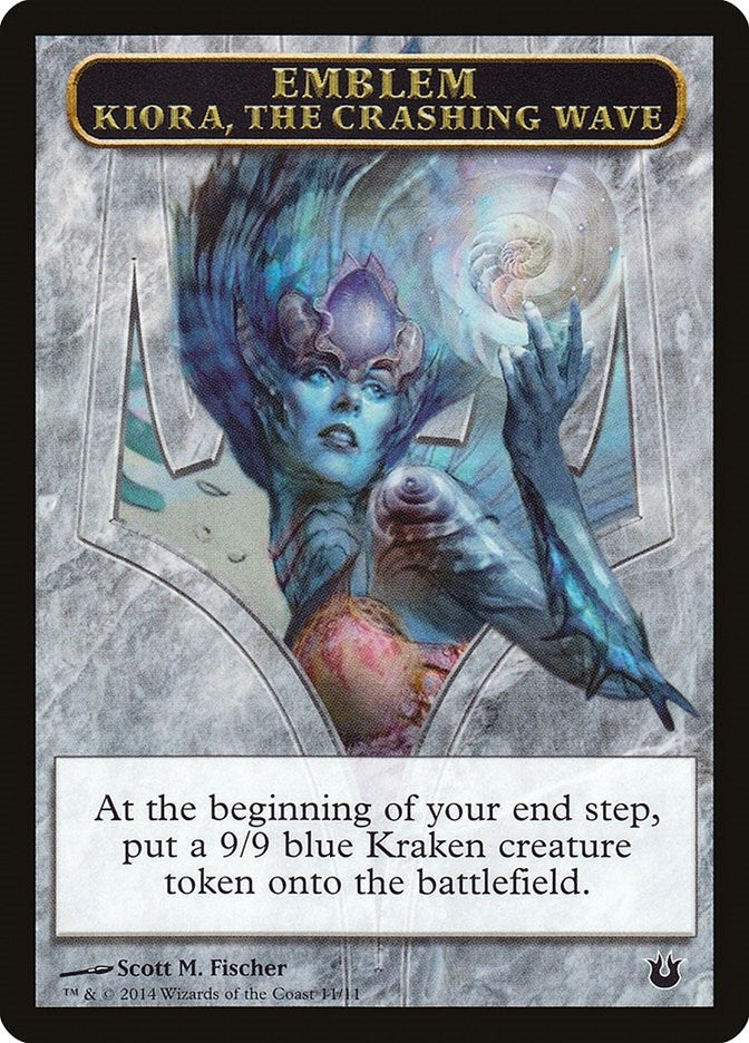 Emblem - Kiora the Crashing Wave (0) [BNG] - MTG Single