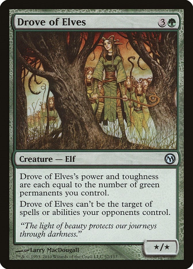 Drove of Elves (57) [DPA] - MTG Single