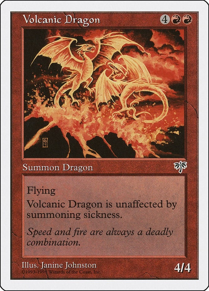 Volcanic Dragon (4) [ATH] - MTG Single