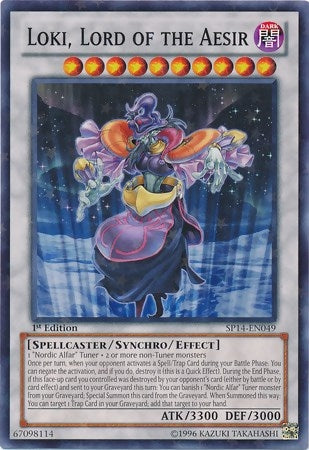 Loki Lord of the Aesir (Starfoil) (14049) - YuGiOh Single