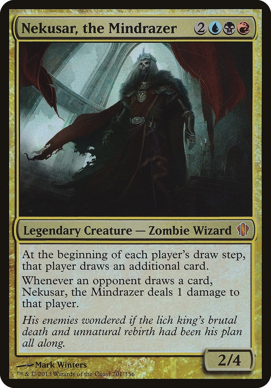Nekusar the Mindrazer (Commander 2013) (201) [OVER] - MTG Single