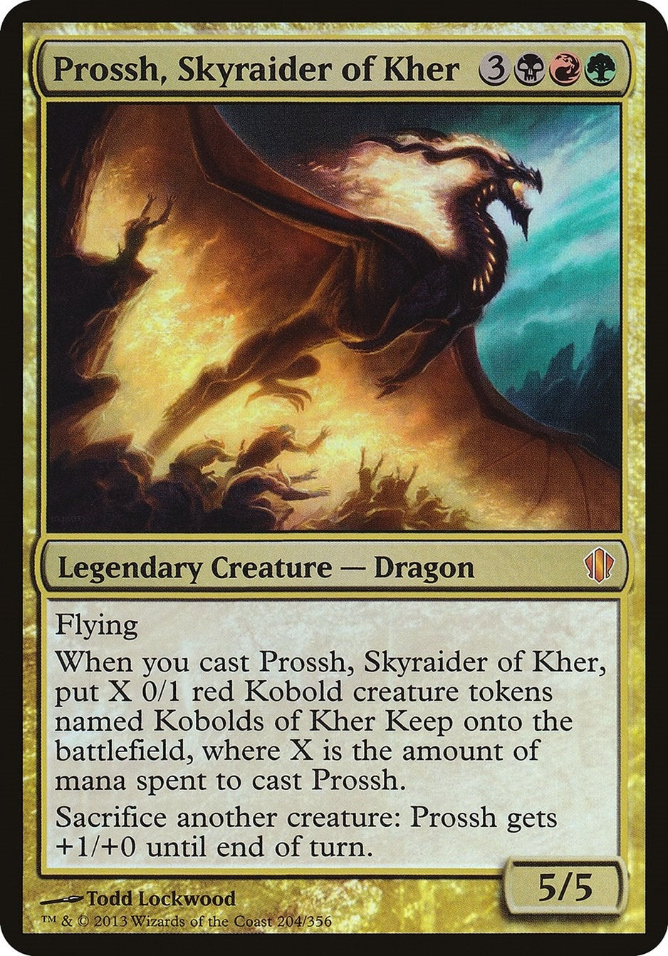 Prossh Skyraider of Kher (Commander 2013) (204) [OVER] - MTG Single