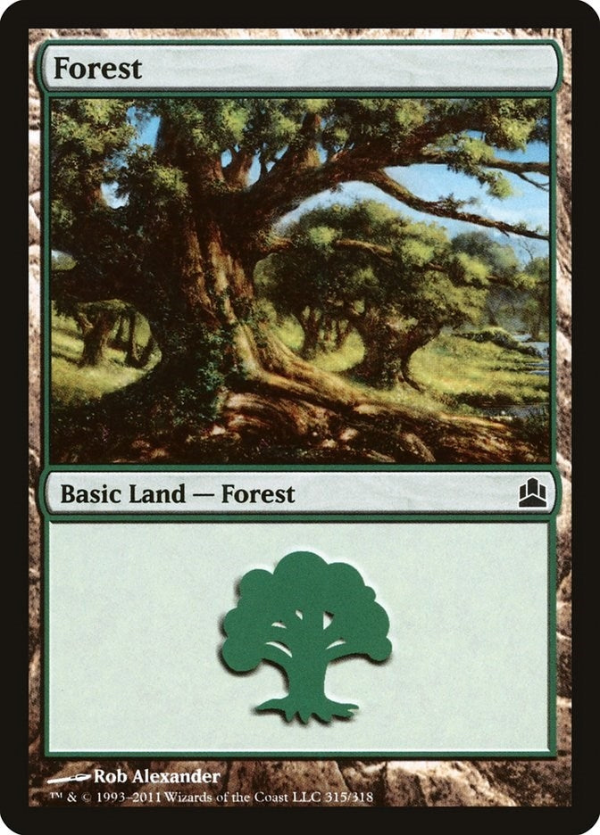 Forest (315) (315) [CMD] - MTG Single