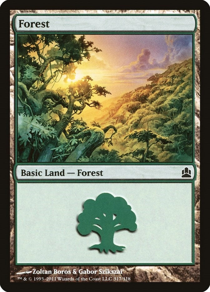 Forest (317) (317) [CMD] - MTG Single