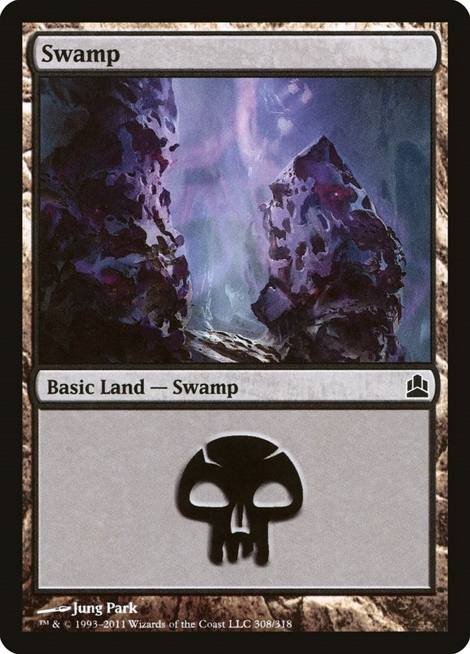 Swamp (308) (308) [CMD] - MTG Single