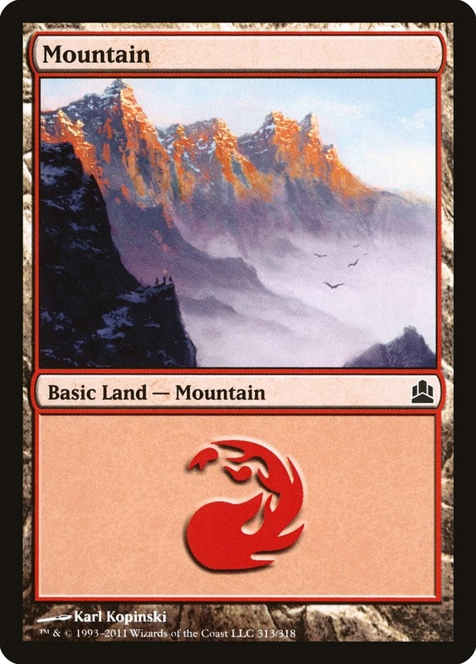 Mountain (313) (313) [CMD] - MTG Single