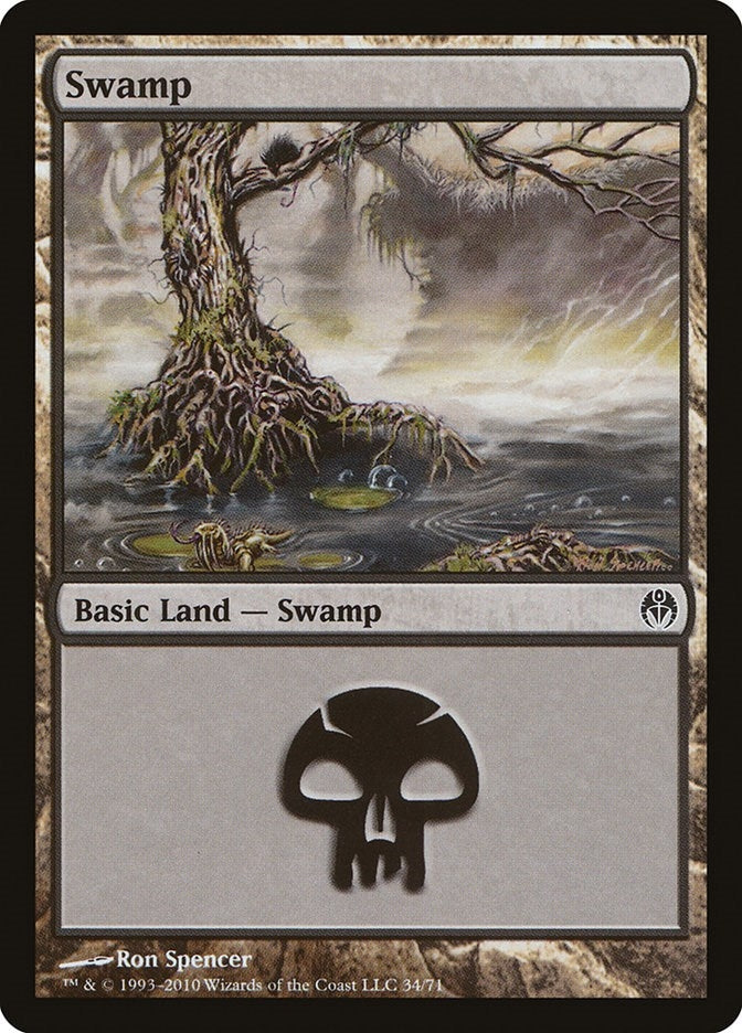 Swamp (34) (34) [DDE] - MTG Single