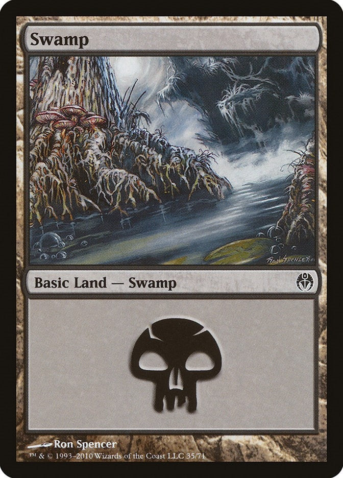 Swamp (35) (35) [DDE] - MTG Single