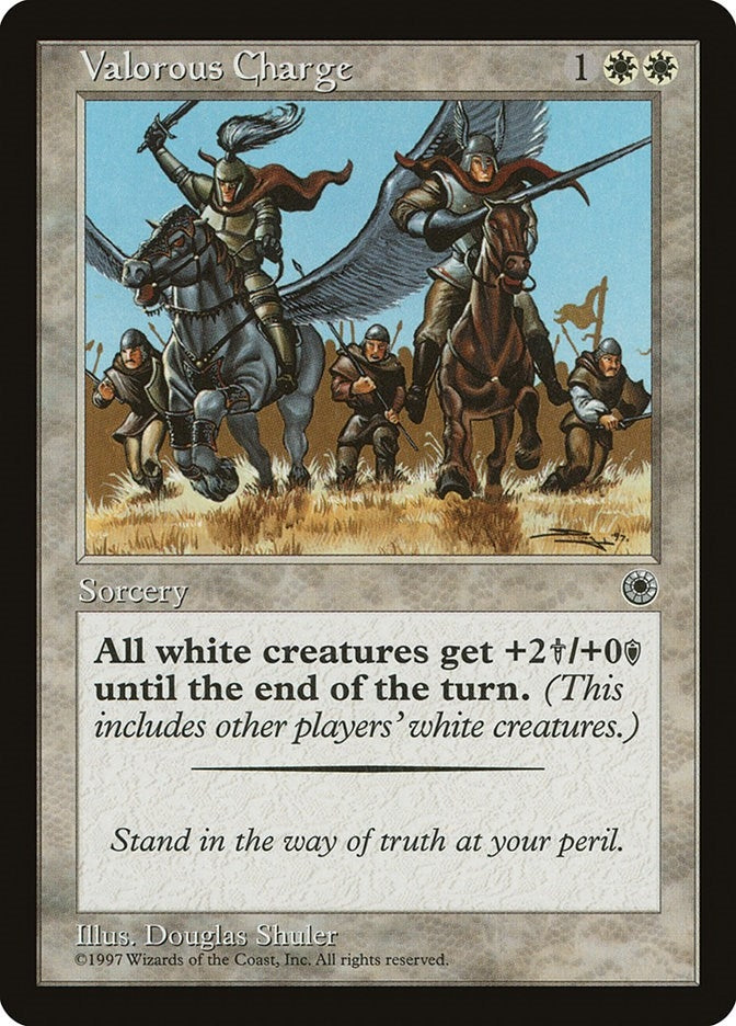 Valorous Charge [POR] - MTG Single