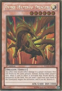 Prime Material Dragon (65) (PGLD) - YuGiOh Single